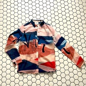 Sezane NWOT size 34 (XS) cotton-silk button down